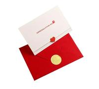 L6NqIAG Cartes de Mariage 1SET Handwritten Card Envelope Sealing Sticker Valentine's Holiday Birthday Blessing Dark Pattern(Color 1)
