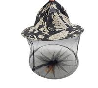 L6NqIAG Casquette de protection faciale en maille filet, résistante aux insectes, abeilles et moustiques, chapeau pêcheur, d'abeille voile avec fermeture à charnière Chapeau anti-moustiques(Color 4)