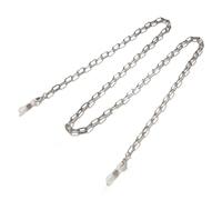 L6NqIAG Chaînes à maillons dorés for Lunettes de Soleil, Style Gothique, for Femmes et Hommes, for Masque, Lunettes, Perles, Cordon for Lunettes Chaîne de Lunettes(Silver)