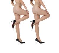 L6NqIAG Collant Transparent 1/2 paire de collants transparents en dentelle for femmes, d'été sans entrejambe, taille haute, ajourés, avec porte-jarretelles(2khaki,L)