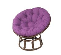 L6NqIAG Coussin de siège Rond Simple avec Dossier for hamac Balcon, Housse d'extérieur Coussin de Jardin(Purple,50x50cm)