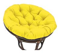 L6NqIAG Coussin de siège Rond Simple avec Dossier for hamac Balcon, Housse d'extérieur Coussin de Jardin(Yellow,80x80cm)