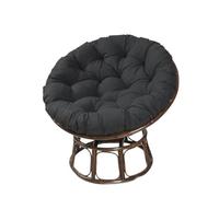 L6NqIAG Coussin de siège Rond Simple avec Dossier for hamac Balcon, Housse d'extérieur Coussin de Jardin(Black,80x80cm)