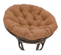 L6NqIAG Coussin de siège Rond Simple avec Dossier for hamac Balcon, Housse d'extérieur Coussin de Jardin(Dark Brown,80x80cm)
