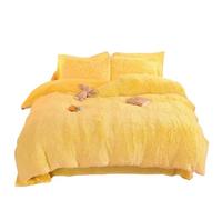 L6NqIAG Housse de Couette en Peluche Parure de lit Polaire Chaude et Confortable, Ensemble literie en Velours, Housse Couette, taie d'oreiller, 3 pièces(10,200X200cm 3pcs)