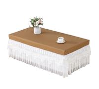 L6NqIAG Housse de Table en Dentelle Housse de Table Basse en Dentelle entièrement recouverte, Housse télévision Anti-poussière, Tapis Four électrique rectangulaire(Color 7,90x150cm lace40cm)