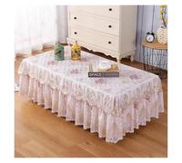 L6NqIAG Housse de Table en Dentelle Housse rectangulaire en Dentelle for Table Basse, Jupe brodée Anti-poussière, Nappe Tissu, Housse antidérapante for Meuble TV(Color 8,60x120x H40cm)