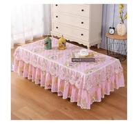 L6NqIAG Housse de Table en Dentelle Housse rectangulaire en Dentelle for Table Basse, Jupe brodée Anti-poussière, Nappe Tissu, Housse antidérapante for Meuble TV(Color 6,75x140x H40cm)