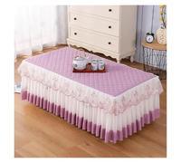 L6NqIAG Housse de Table en Dentelle Housse rectangulaire en Dentelle for Table Basse, Jupe brodée Anti-poussière, Nappe Tissu, Housse antidérapante for Meuble TV(Color 1,70x130x H40cm)