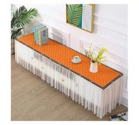 L6NqIAG Housse de Table en Dentelle Nappe combinée for Table Basse, Meuble TV, Tapis de Sol Couvrant for Salon(Style7,200x40cm)