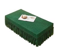 L6NqIAG Housse de Table en Dentelle Nappe élastique en Seersucker, Paquet Complet, Couleur Unie, Ourlet à Jupe, Housse Anti-poussière(Color 6,130x70x35cm 1pcs)