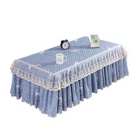 L6NqIAG Housse de Table en Dentelle Nappe en Dentelle brodée, Jupe Fil, Housses de Meuble TV, Salon rectangulaire(Color 6,80x140x H40cm)