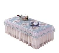 L6NqIAG Housse de Table en Dentelle Nappe en Dentelle brodée, Jupe Fil, Housses de Meuble TV, Salon rectangulaire(Color 7,70x140x H40cm)