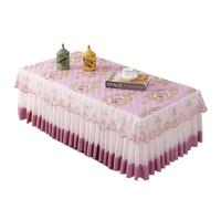L6NqIAG Housse de Table en Dentelle Nappe en Dentelle Rouge rectangulaire raffinée for Table Basse ou Salle à Manger, décoration intérieure for Salon et Maison(Color 5,55x110x40cm)