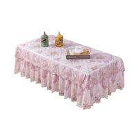L6NqIAG Housse de Table en Dentelle Nappe en Dentelle Simple et élégante, rectangulaire, for Table Basse ou Salle à Manger, Salon Maison(Clear,60x130x40cm)