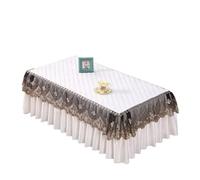 L6NqIAG Housse de Table en Dentelle Nappe en Dentelle Simple et élégante, rectangulaire, for Table Basse ou Salle à Manger, Salon Maison(Sky Blue,60x130x40cm)