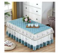 L6NqIAG Housse de Table en Dentelle Nappe en Velours Rouge, Jupe de Table Dentelle for à thé ou Basse, Style rectangulaire, for Salon Maison(Color 3,80x140x40cm 1pcs)