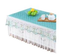 L6NqIAG Housse de Table en Dentelle Nappe rectangulaire à Bordure en Dentelle champêtre, Anti-poussière et antidérapante, idéale for la Maison Les Mariages(Color 3,75x140cm 1pcs)
