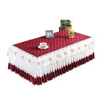L6NqIAG Housse de Table en Dentelle Nappe rectangulaire en Dentelle de Coton et Polyester, idéale for la Maison, Le café ou thé, for Une Table Mariage fête(Black,70x130x40cm 1pcs)