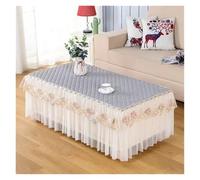 L6NqIAG Housse de Table en Dentelle Nappe Unie, Style Minimaliste Moderne, en Dentelle, Tapis de Salon rectangulaire(Style2,140 x 80 x Height40)