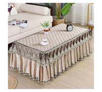 L6NqIAG Housse de Table en Dentelle Nappes de Mariage en Dentelle Blanche, Housses Table à Carreaux, Manteaux rectangulaires lavables(Light Grey,60x120x40cm 1pcs)