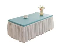L6NqIAG Housse de Table en Dentelle Tapis de Table Double Couche en Dentelle for Meuble TV, imperméable et résistant à l'huile, sans Lavage(Color 3,70x130cm Lace 40cm)