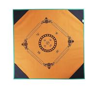 L6NqIAG Housse de Table Mahjong silencieuse, Tapis Jeu société en Cuir PU for réduire Le Bruit Tapis de Mahjong(Brown)