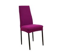 L6NqIAG Housses de Chaise de Salle à Manger à Dossier étroit, en Polyester épais, élastique, for Bureau, hôtel, Restaurant, Banquet Housse de Chaise(Purple)