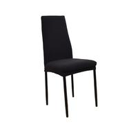 L6NqIAG Housses de Chaise de Salle à Manger à Dossier étroit, en Polyester épais, élastique, for Bureau, hôtel, Restaurant, Banquet Housse de Chaise(Black)