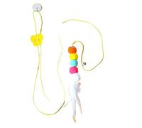 L6NqIAG Jouet Amusant for Chaton, Corde élastique, Plume de Libellule, Cloche, balançoire Suspendue for Chats et Chatons Jeux pour Chats(Feather Caterpillar)