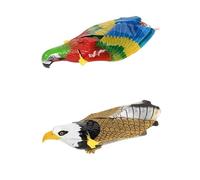 L6NqIAG Jouet électrique Suspendu for Chat, Simulation d'oiseau et d'aigle, bâton de Jeu interactif Jeux pour Chats(Parrot Eagle)