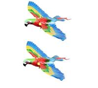 L6NqIAG Jouet électrique Suspendu for Chat, Simulation d'oiseau et d'aigle, bâton de Jeu interactif Jeux pour Chats(Parrot-2PCS)