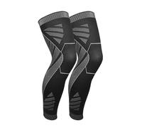 L6NqIAG Manchons de compression pour toute la jambe Manchons de Compression for jambes complètes, attelle genou, protection soutien for l'haltérophilie, 1/2 pièces(Black-2Pcs,S)