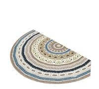 L6NqIAG Paillasson Semi-Circulaire Tapis Demi-Rond Mandala for entrée, Style bohémien, antidérapant, Facile à Nettoyer, Tapis de Sol décoratif for la Maison(Color5,80X120CM(2.6X3.9FT)