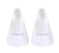 L6NqIAG Palmes de Formation 1 Paire de Palmes Natation Confortables et antidérapantes en Silicone for entraînement Professionnel, Courtes for Sports Nautiques(White,2XS)
