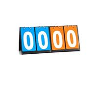 L6NqIAG Tableau à Bascule Portable 1PC Cartes retournées Tableau de Bord Tabletop Score Keeper Portable Basketball Counter for Page Turning Ball Game Scoreboard(Blue Orange 3 Digits)