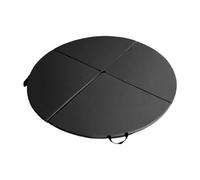 L6NqIAG Tapis de Protection pour Pole Dance Tapis de Yoga Rond, équipement Gymnastique, Protection Sol Portable, Tapis Pole Dance léger et Pliable(Black)