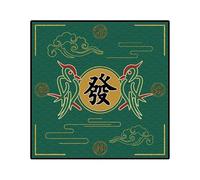 L6NqIAG Tapis de Table Mahjong Pliable, antidérapant, Anti-Bruit, for Jeux société, décoration d'intérieur Tapis de Mahjong(Dark Green 80cm)