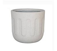 L6x2N9b5 Pots de Fleurs Jardinières Simples en Ciment, Pots de Fleurs Ronds au Sol, Grandes Plantes Vertes d'intérieur, bonsaï décoratifs for Salon et Balcon(Petit)