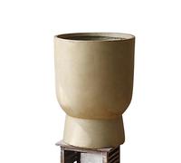 L6x2N9b5 Pots de Fleurs Pots de Plantes Sol en Forme gobelet Ciment, Grandes Vertes Simples Couleur Unie, Pots Fleurs Floriculture for Chambre à Coucher, Bureau, Salon(Bruin,Grand)