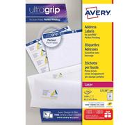[L7159-100-5] AVERY ZWECKFORM Lot de 5 Boîtes de 2400 étiquettes laser blanc ...