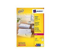 Avery L7177 Etiquettes adresses blanches laser 99,1 x 42,3 mm - Boîte de 1200