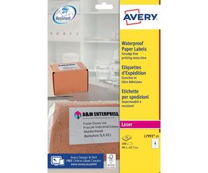 [L7993-25-3] AVERY ZWECKFORM Lot de 3 Boites 200 etiquettes laser ultra résis...