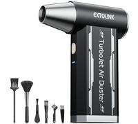 L8 Souffleur Air Comprimé - 180000 TR/Min de Mini Souffleur Sans Fil Puissant 4-Speed TurboJet Mode, 8000mAh Soufflette Air Comprimé avec kit de nettoyage pour Hôte, PC, Clavier, Cartes Graphiques