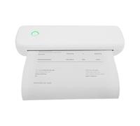 L81 Imprimantes thermiques Bluetooth sans encre 10 W A4 avec 3 rouleaux de papier thermique, léger et portable, 29 x 9 x 5,8 cm (blanc)