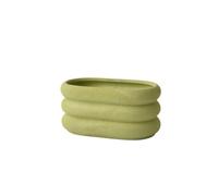 L8p2B5s7 Pots de Jardin Jardinière de légumes orchidée Simple en céramique avec Plateau, Bureau Vert Succulent, perforé, Grand Format(Green,Grand)