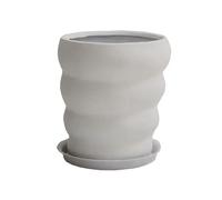 L8p2B5s7 Pots de Jardin Pot de Fleurs en Argile et magnésium avec jardinière Forme Spirale for Chambre, Jardin terrasse