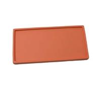 L8p2B5s7 Soucoupes végétales Bac d'égouttage rectangulaire Simple for palettes, Soucoupe for Pot de Fleurs en céramique for intérieur et extérieur(Orange,Grand)