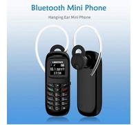 L8STAR BM70 Mini téléphone Mobile - Magic Voice Dialer Casque sans Fil Bluetooth Mini téléphone Mobile (Noir, Nouvelle Version