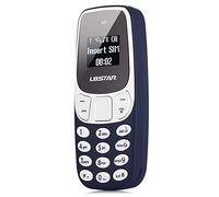 L8STAR Mini téléphone portable le plus petit au monde avec double SIM et changeur de voix minuscule nain (bleu)